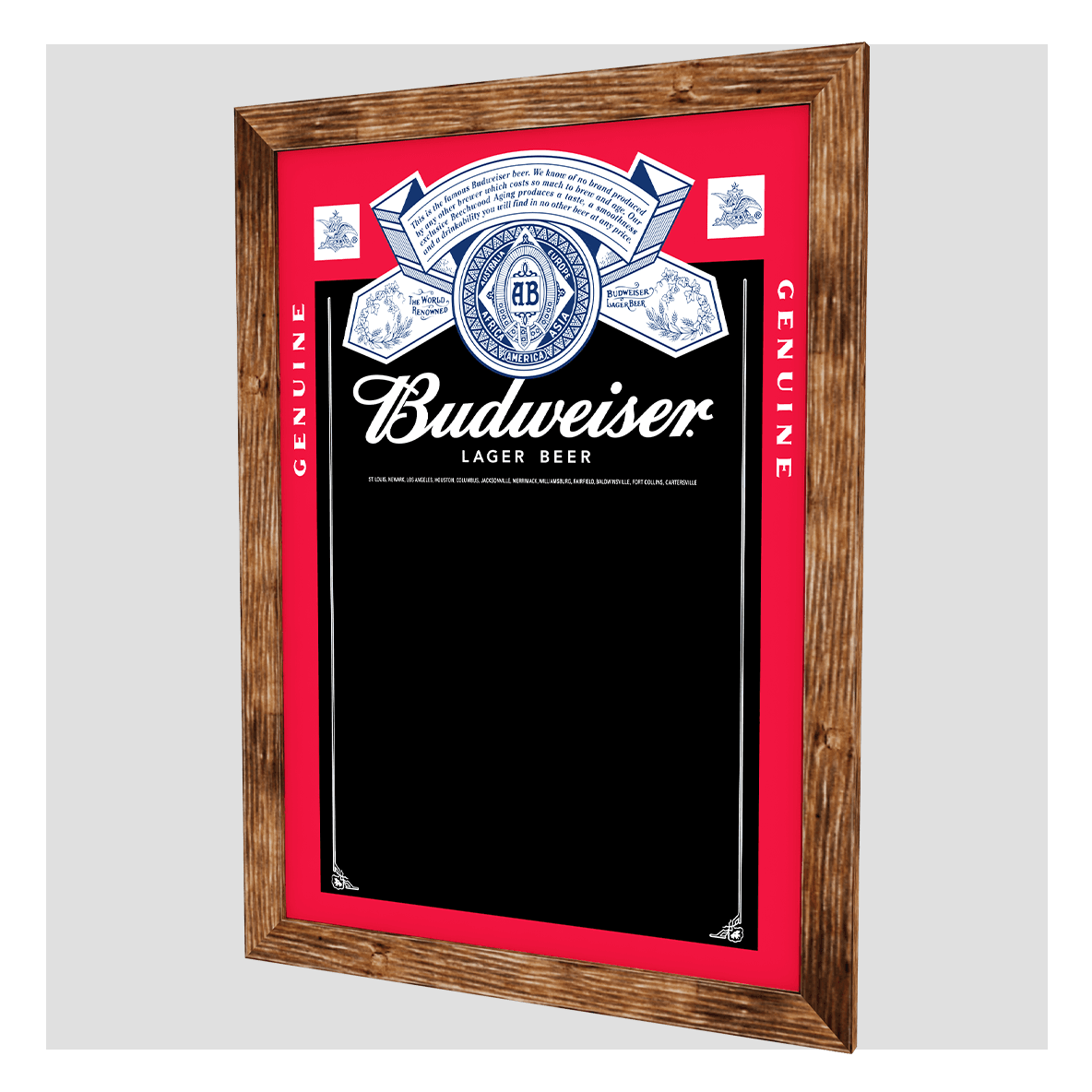 Budweiser ウェルカムボード　bar メニューボード VINTAGE BUDWEISER BEER PRICE BOARD SIGN BAR DECOR ANTIQUE